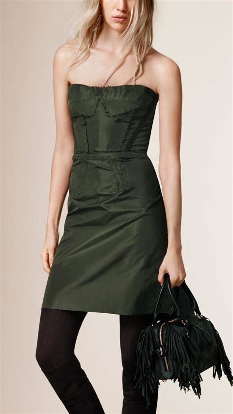 burberry strapless dress|Designer Dresses For Women .